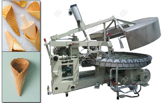 Máquina comercial de fazer casquinhas de waffle para sorvete