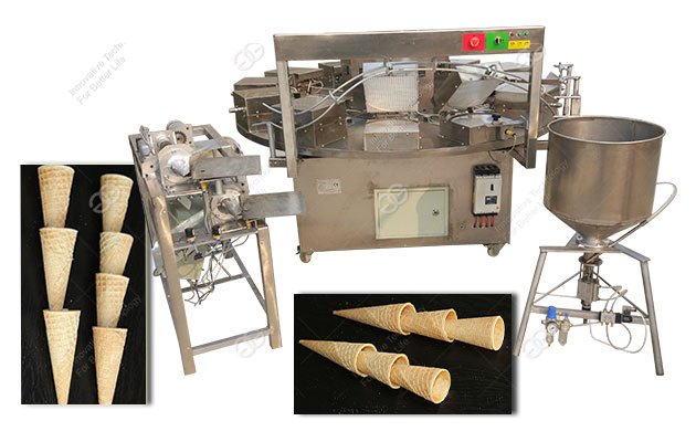 M&aacute;quina autom&aacute;tica de cone de waffle na China