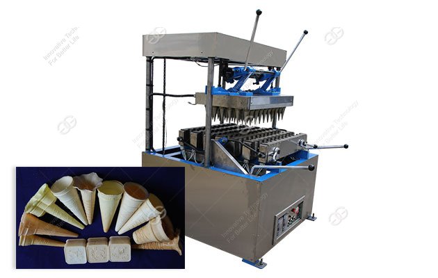 M&aacute;quina semiautom&aacute;tica de casquinha de sorvete de wafer