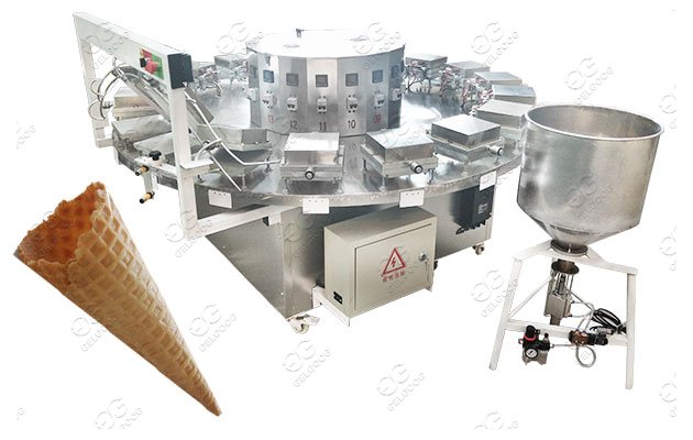 Máquina industrial de cone de waffle