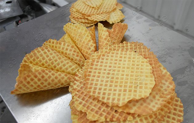 Cones de Waffle Assando