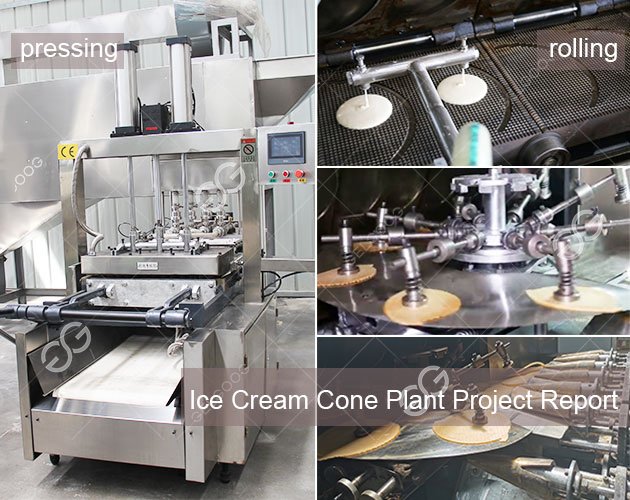 Máquina de fabricação de casquinhas de sorvete Máquina de fabricação de casquinhas de sorvete