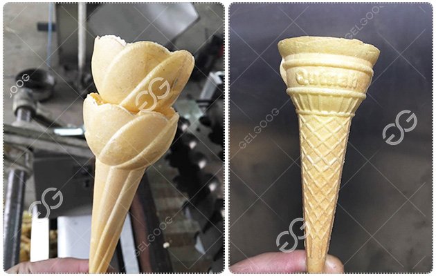 Máquina de fazer casquinhas de sorvete