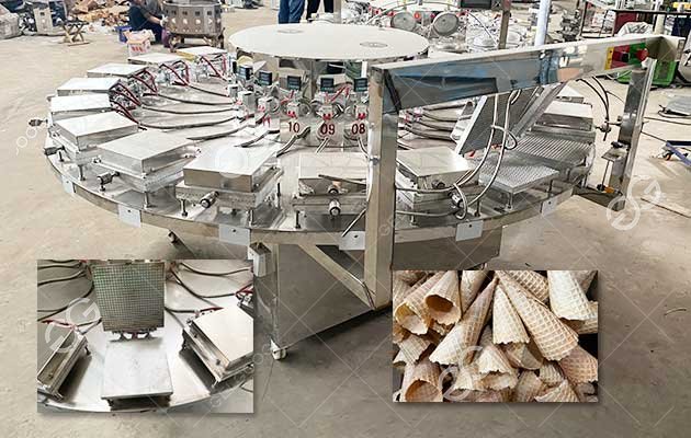 Máquina de fazer casquinha de waffle à venda no Paquistão Máquina de fazer casquinha de waffle à venda no Paquistão