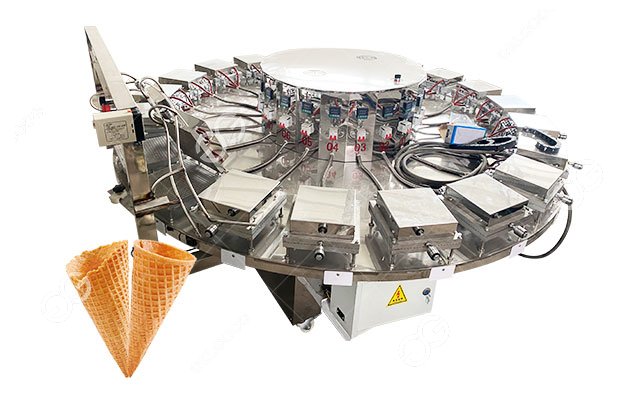 Máquina de fazer casquinha de waffle Máquina de fazer casquinha de waffle
