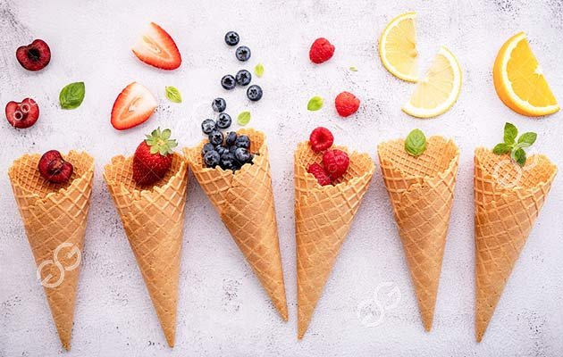 Máquina para fazer cones de biscoito Máquina para fazer cones de biscoito