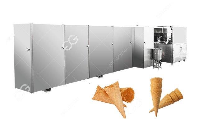 Máquina de fazer casquinha de waffle